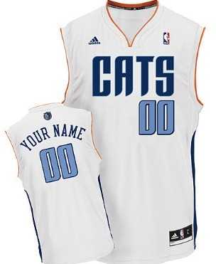 Men & Youth Customized Charlotte Bobcats White Jersey